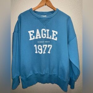 🦅 American Eagle blue & White Sweatshirt